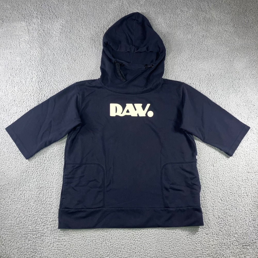 G Star RAW Hooded Sweatshirt Women‎ Large Oversized Adjustable Graphic Pullover